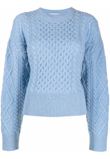 Stella McCartney Maglione crop - Blu