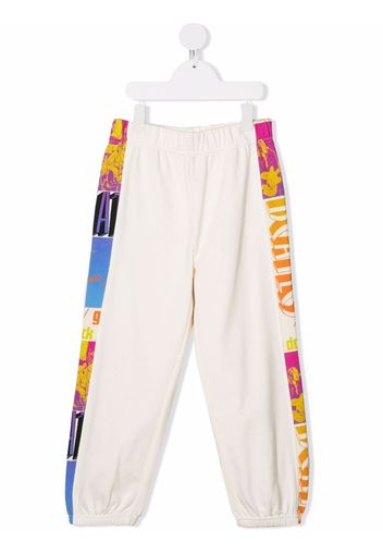 Stella McCartney Kids logo-print drawstring track pants - Toni neutri