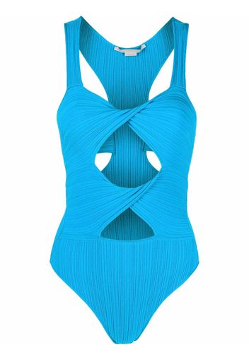 Stella McCartney cut-out knit bodysuit - Blu