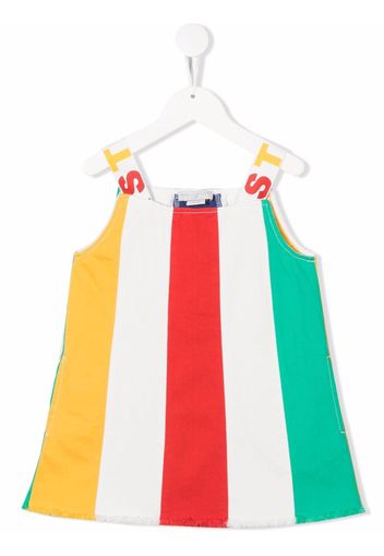 Stella McCartney Kids striped cotton dress - Verde