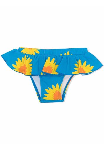 Stella McCartney Kids Sunflower-print swim bottoms - Blu