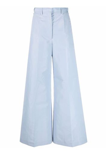 Stella McCartney high-waisted wide-leg trousers - Blu