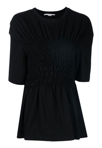 Stella McCartney T-shirt con ruches - Nero