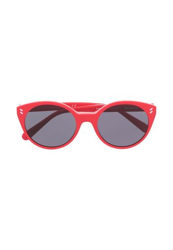 Stella McCartney Kids Occhiali da sole tondi - Rosso