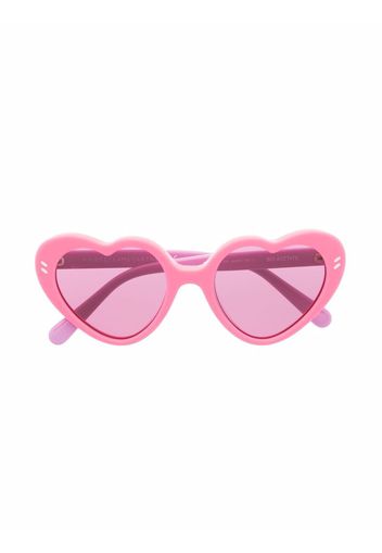 Stella McCartney Kids Occhiali da sole a cuore - Rosa