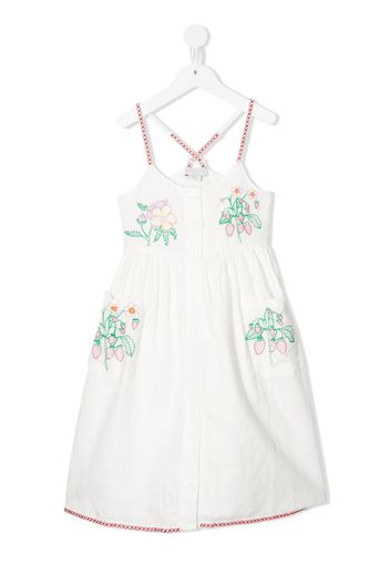 Stella McCartney Kids embroidered-design dress - Bianco