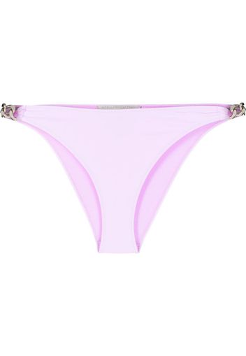 Stella McCartney logo embellished bikini bottoms - Rosa