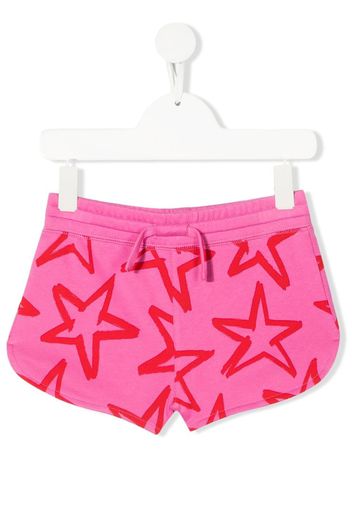 Stella McCartney Kids star-print organic cotton shorts - Rosa