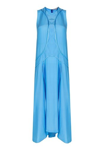 Stella McCartney Abito smanicato svasato - Blu