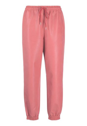 Stella McCartney Pantaloni affusolati in finta pelle - Rosa