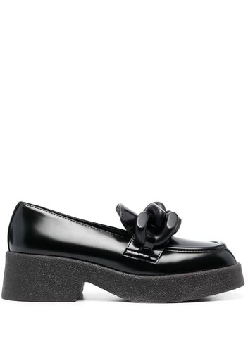 Stella McCartney Mocassini Skyla con dettagli a catena - Nero