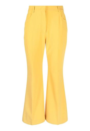 Stella McCartney Pantaloni svasati crop - Giallo