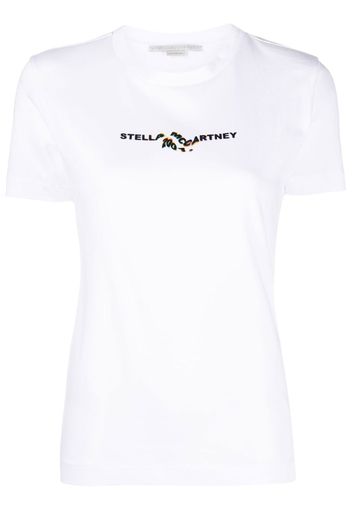 Stella McCartney 2001 glitch logo-print T-shirt - Bianco