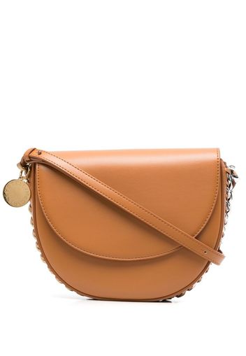 Stella McCartney medium Frayme flap shoulder bag - Marrone