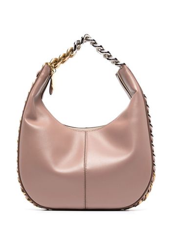 Stella McCartney Borsa a spalla Frayme piccola con zip - Toni neutri