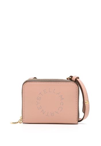 Stella McCartney Portacarte con logo - Rosa