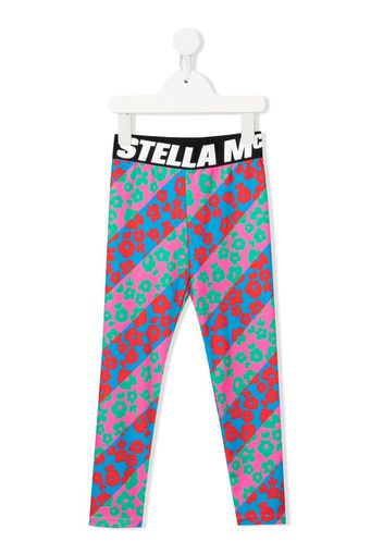 Stella McCartney Kids Leggings a fiori - Rosa