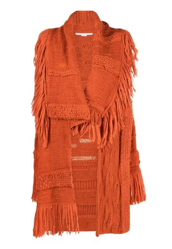 STELLA MCCARTNEY textured knit cardigan - Arancione