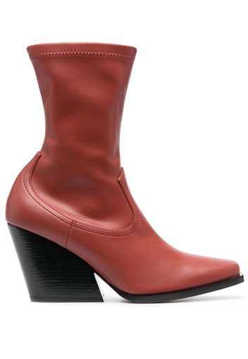 Stella McCartney Western ankle boots - Rosso