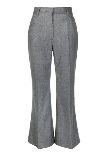 Stella McCartney flared wool tailored trousers - Grigio