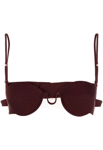 Stella McCartney Reggiseno con ferretto - Marrone