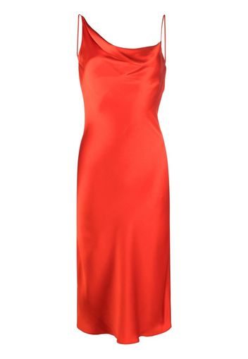 Stella McCartney cowl-neck midi dress - Rosso