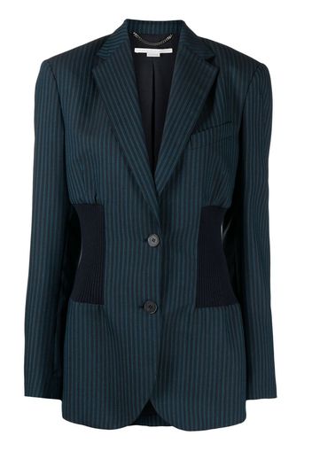 Stella McCartney Blazer monopetto con revers a lancia - Verde