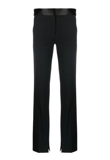 Stella McCartney satin-waistband detail trousers - Nero