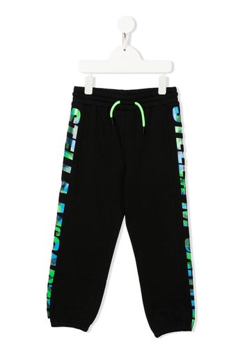 Stella McCartney Kids logo-print drawstring track pants - Nero