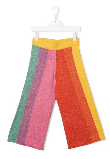 Stella McCartney Kids stripe-print trousers - Rosa