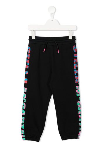 Stella McCartney Kids logo-print drawstring track-pants - Nero