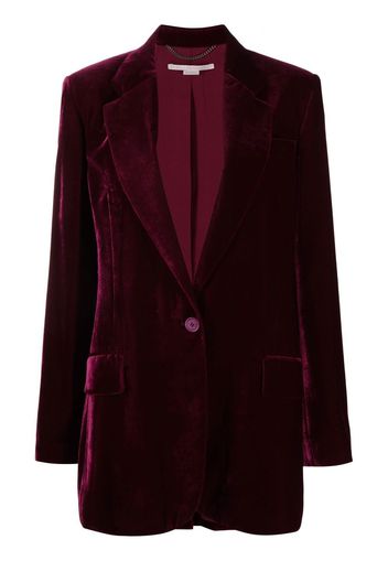 Stella McCartney single-breasted velvet blazer - Viola