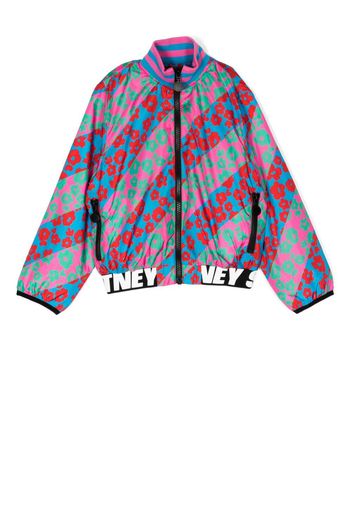 Stella McCartney Kids floral-print bomber jacket - Multicolore