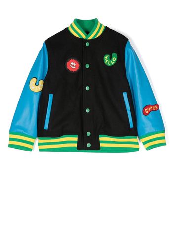 Stella McCartney Kids Bomber con applicazione - Nero