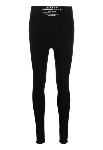 Stella McCartney logo-waistband leggings - Nero