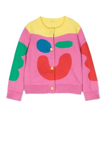 Stella McCartney Kids Cardigan con stampa - Rosa