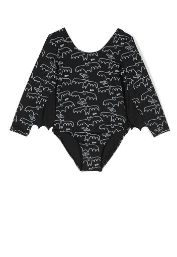 Stella McCartney Kids bat-print bodysuit - Nero