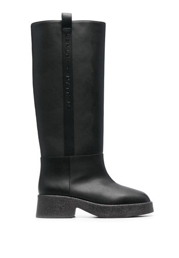 Stella McCartney 50mm logo-detail chunky boots - Nero