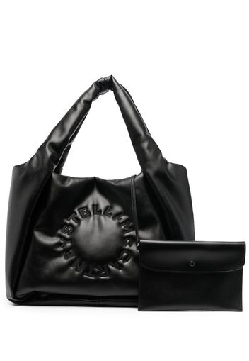 Stella McCartney Stella Logo puffer tote bag - Nero