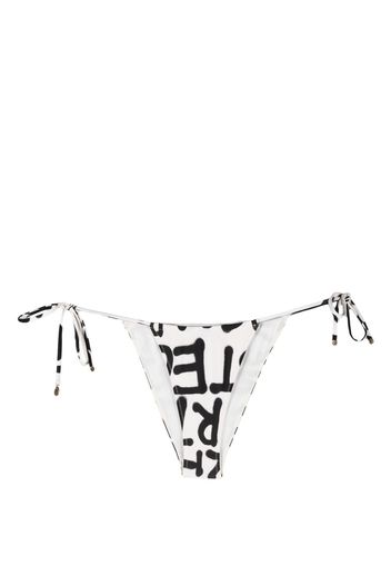 Stella McCartney logo-print bikini bottoms - Bianco