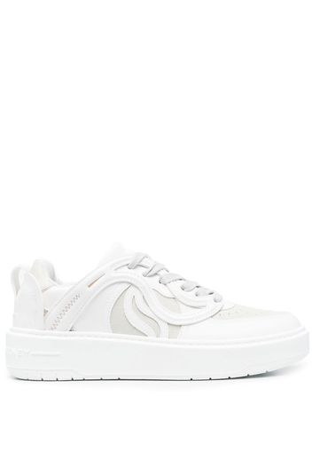 Stella McCartney curved panels low-top sneakers - Bianco
