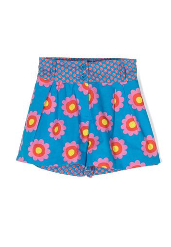 Stella McCartney Kids floral-print shorts - Blu