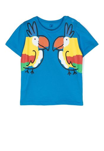 Stella McCartney Kids graphic-print cotton T-shirt - Blu