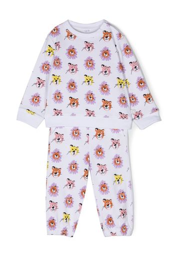 Stella McCartney Kids graphic-print tracksuit set - Bianco