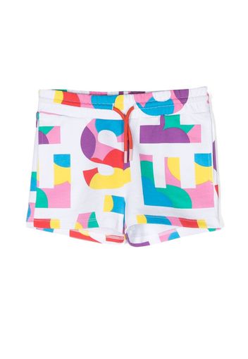 Stella McCartney Kids logo-print Bermuda shorts - Bianco