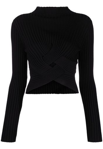 Stella McCartney cut-out knitted jumper - Nero