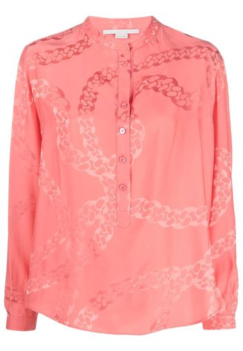 Stella McCartney patterned satin blouse - Rosa