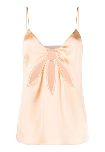 Stella McCartney ruched satin vest - Toni neutri