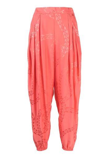 Stella McCartney pleated tapered trousers - Rosa