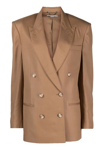 Stella McCartney double-breasted blazer - Marrone